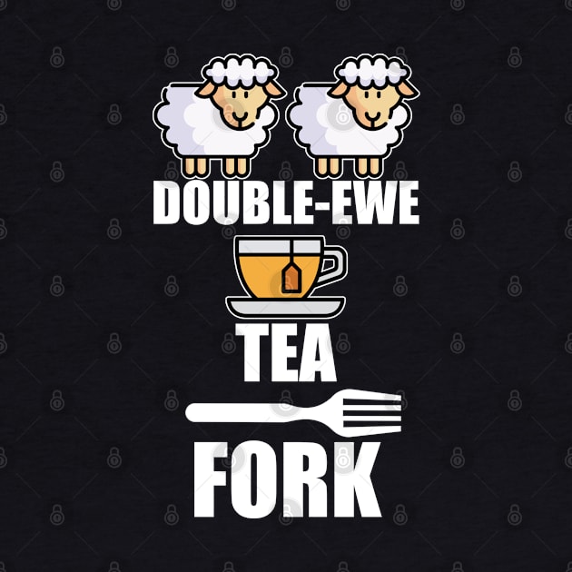 WTF Double Ewe Tea Fork by LittleBoxOfLyrics